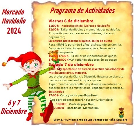 Programa de Actividades del Mercado Navideño 2024
