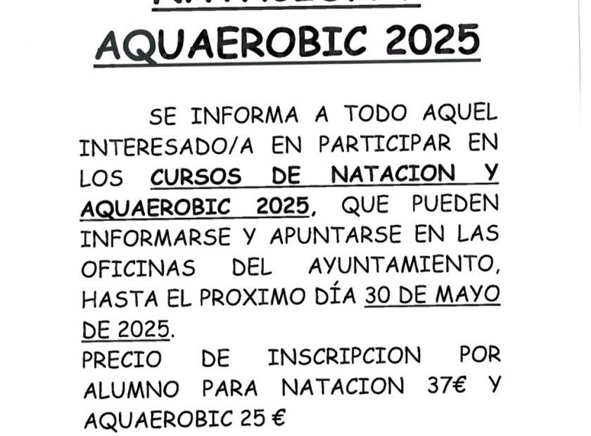 Natación y Acuaerobic