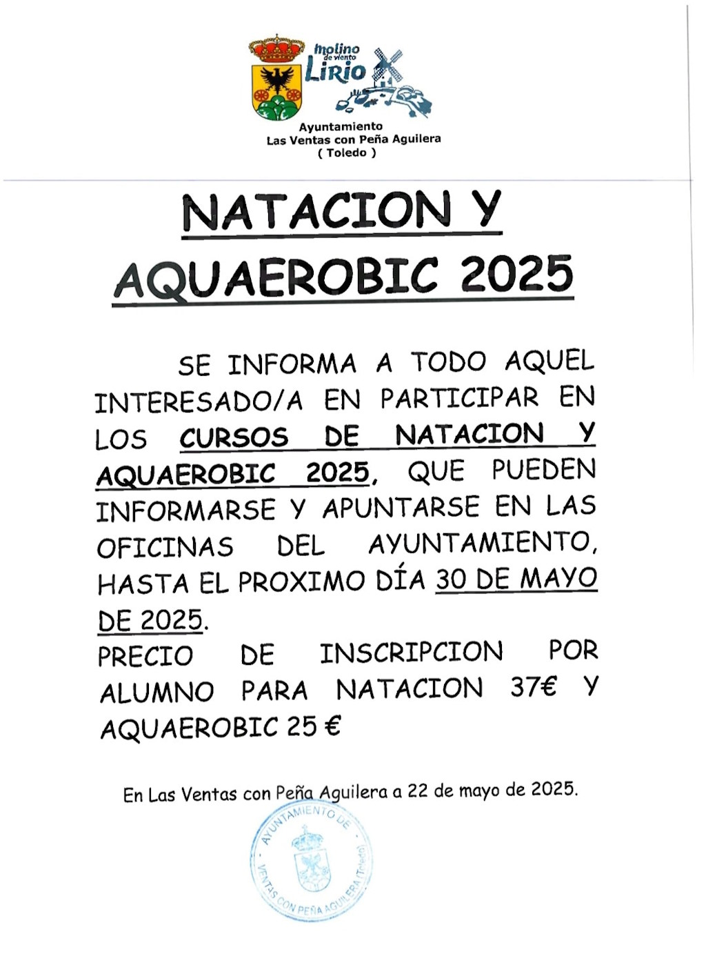 Natación y Acuaerobic