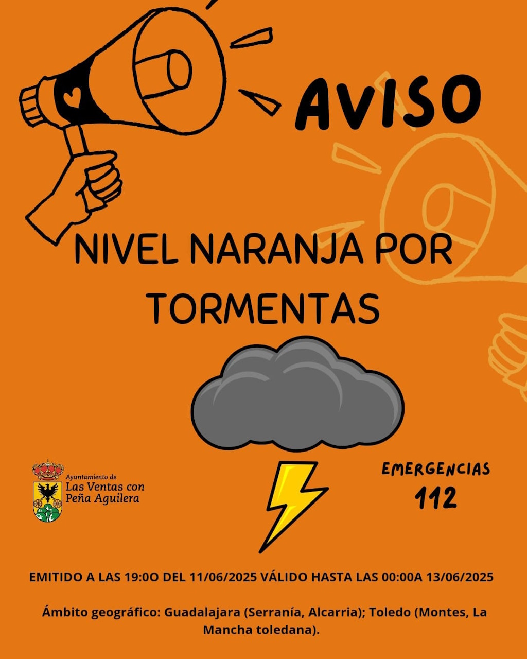 Aviso Naranja Tormentas