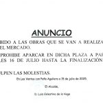 OBRAS EN LA PLAZA DEL MERCADO