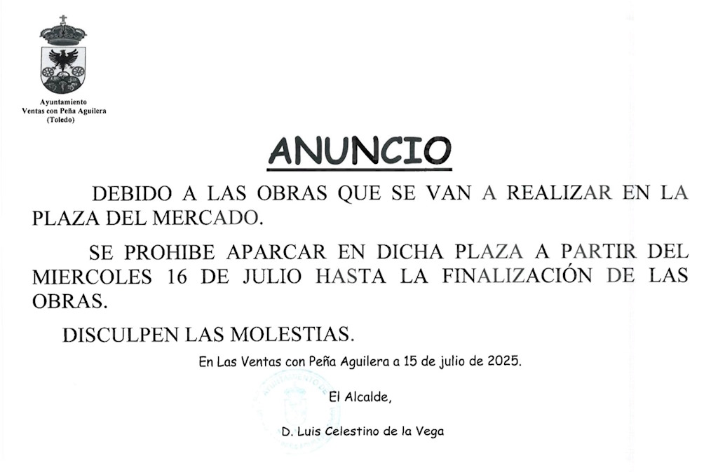 Obras en la Plaza del Mercado