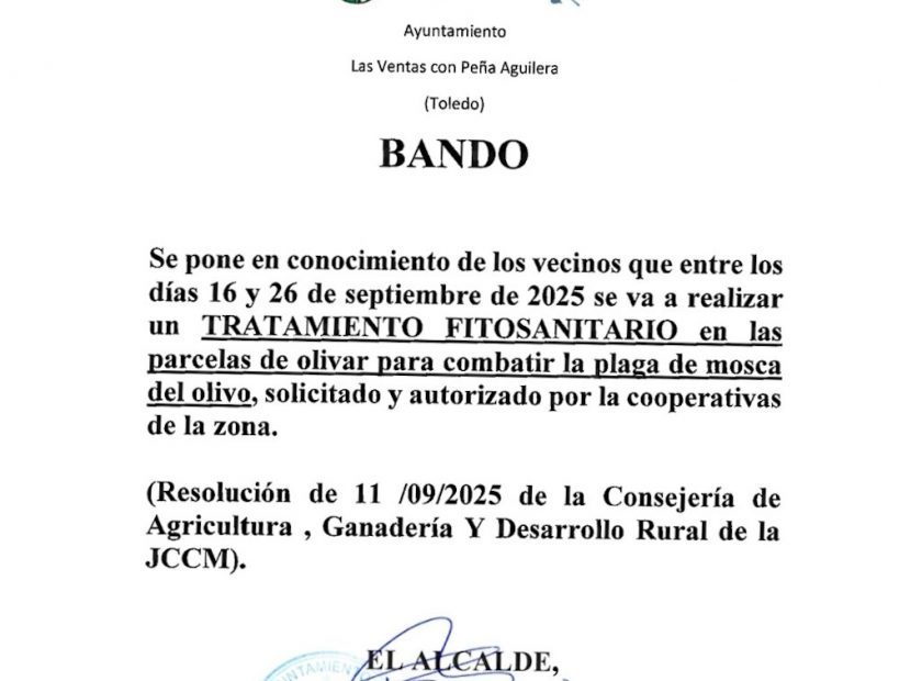 Bando Tratamiento Fitosanitario