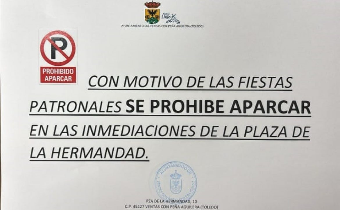 Fiestas Prohibido aparcar