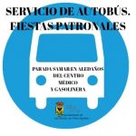 PARADA DE AUTOBÚS EN FIESTAS PATRONALES