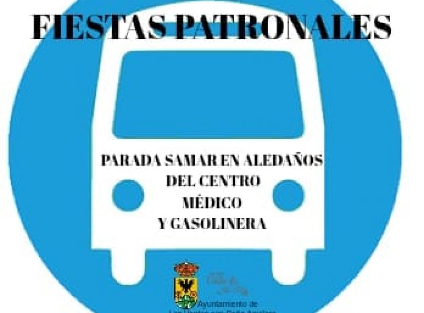 Parada de bus en fiestas