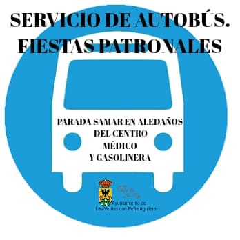 Parada de bus en fiestas