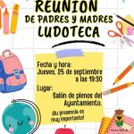 REUNIÓN DE PADRES MADRES PARA MATINAL Y LUDOTECA