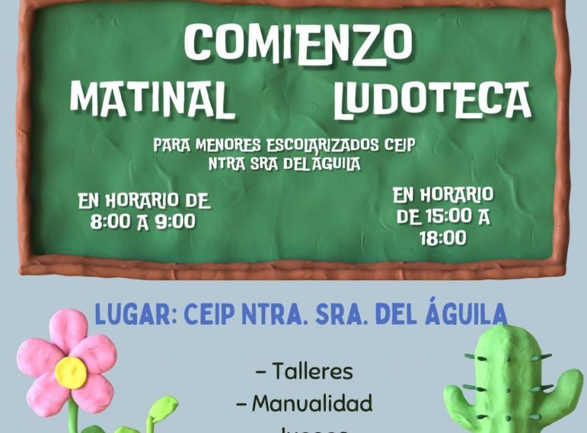 Comienzo ludoteca y matinal