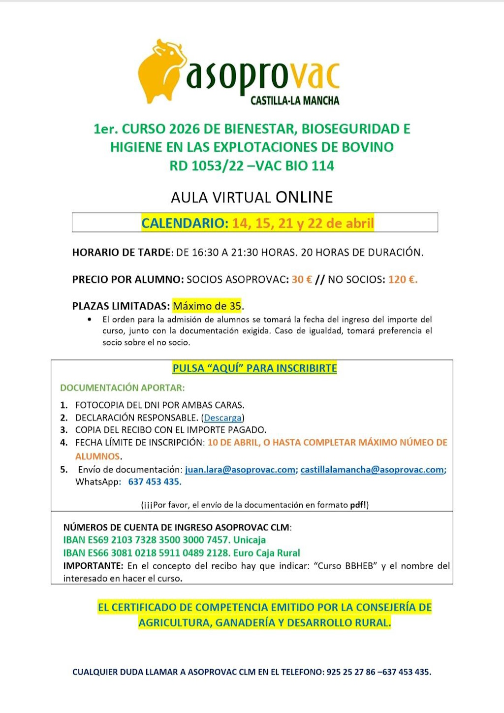 Bienestar higiene bioseguridad sanidad animal