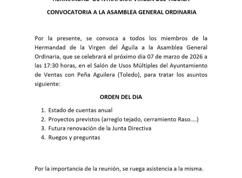 Comunicado Asamblea General