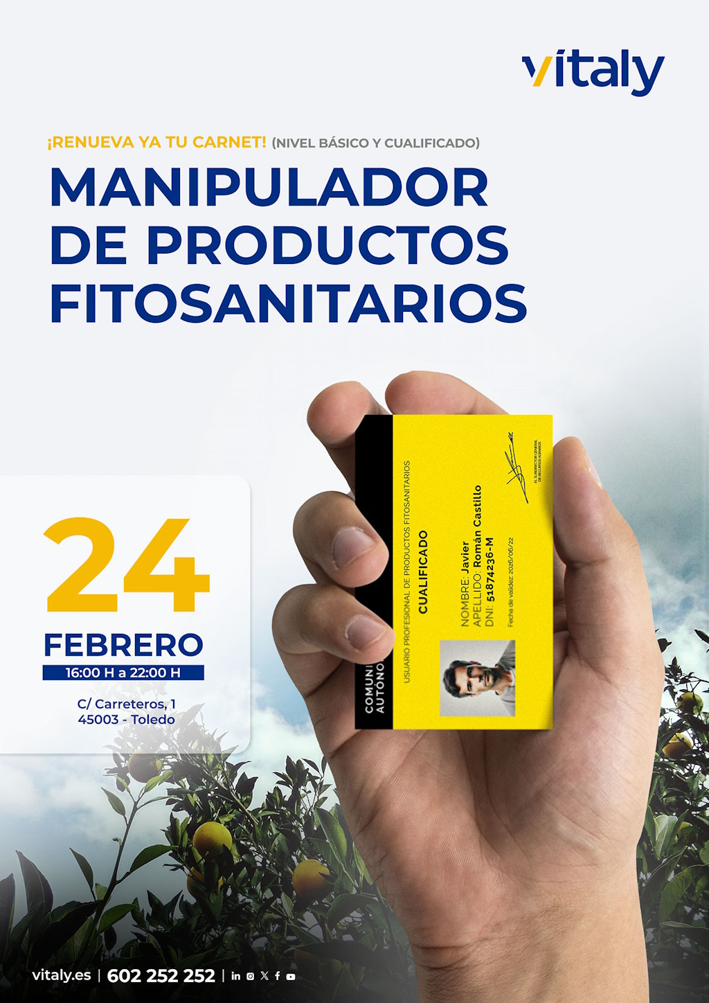 Manipulador fitosanitarios