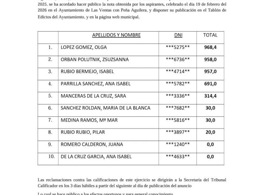 Nota Ayuda a domiciilio
