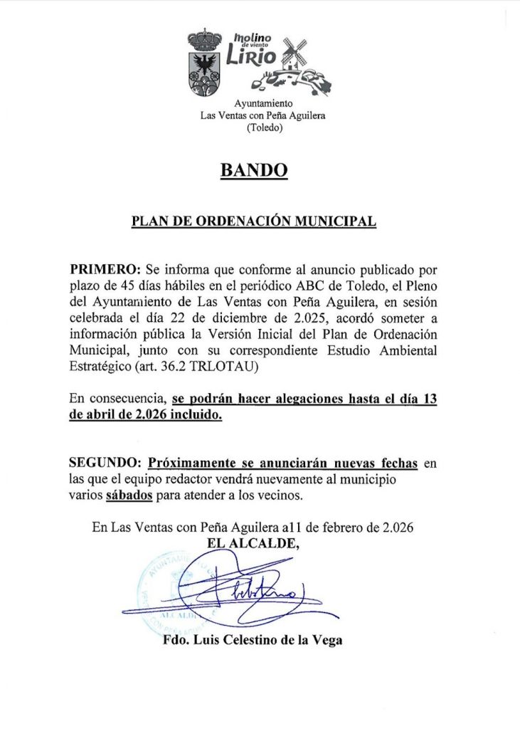 Bando Plan Ordenación Municipal