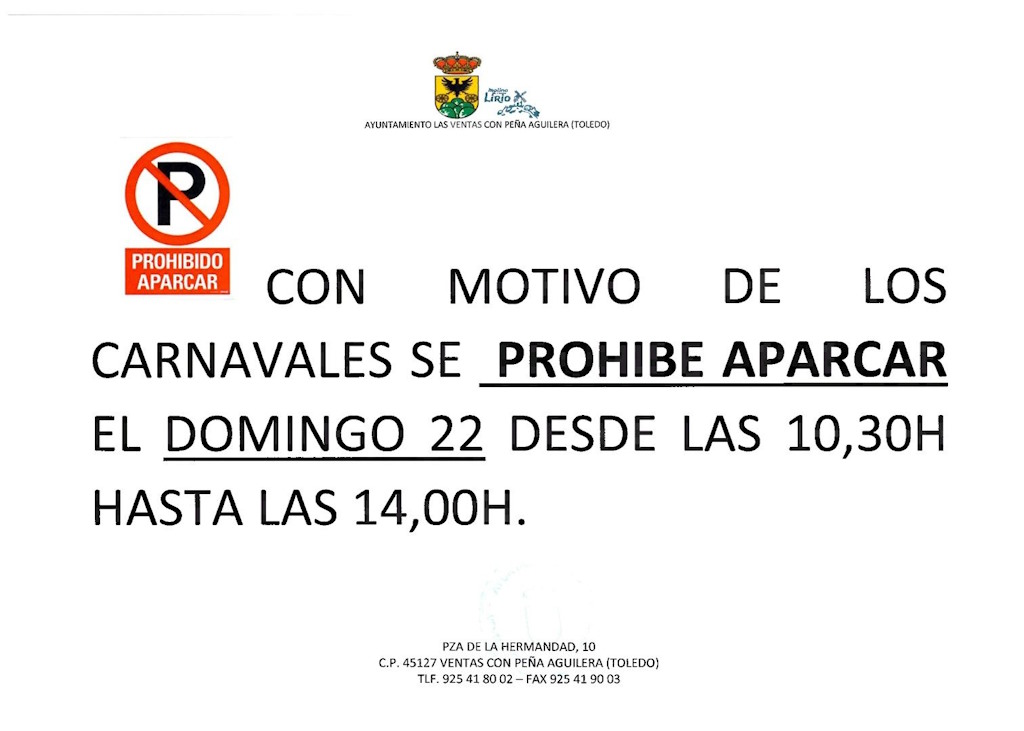 Prohibido aparcar