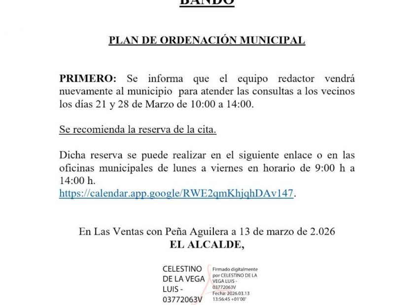 Bando Plan de Ordenación Municipal