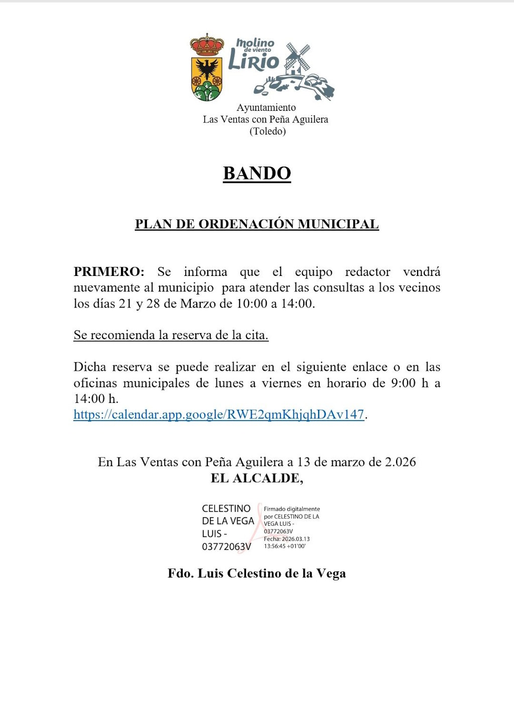 Bando Plan de Ordenación Municipal