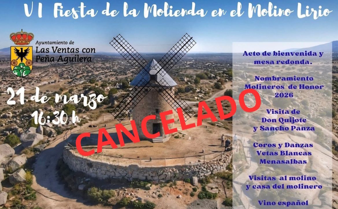VI FIesta de la Molienda 2026 Cancelada