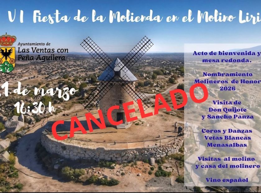 VI FIesta de la Molienda 2026 Cancelada