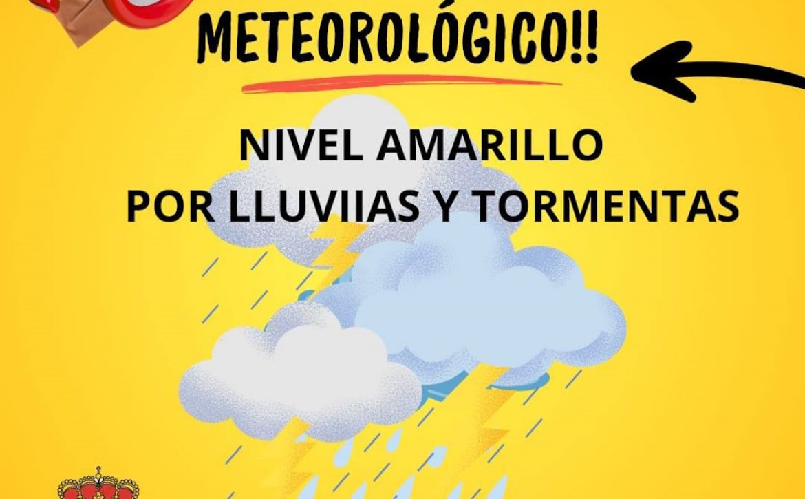 Nivel amarillo tormentas