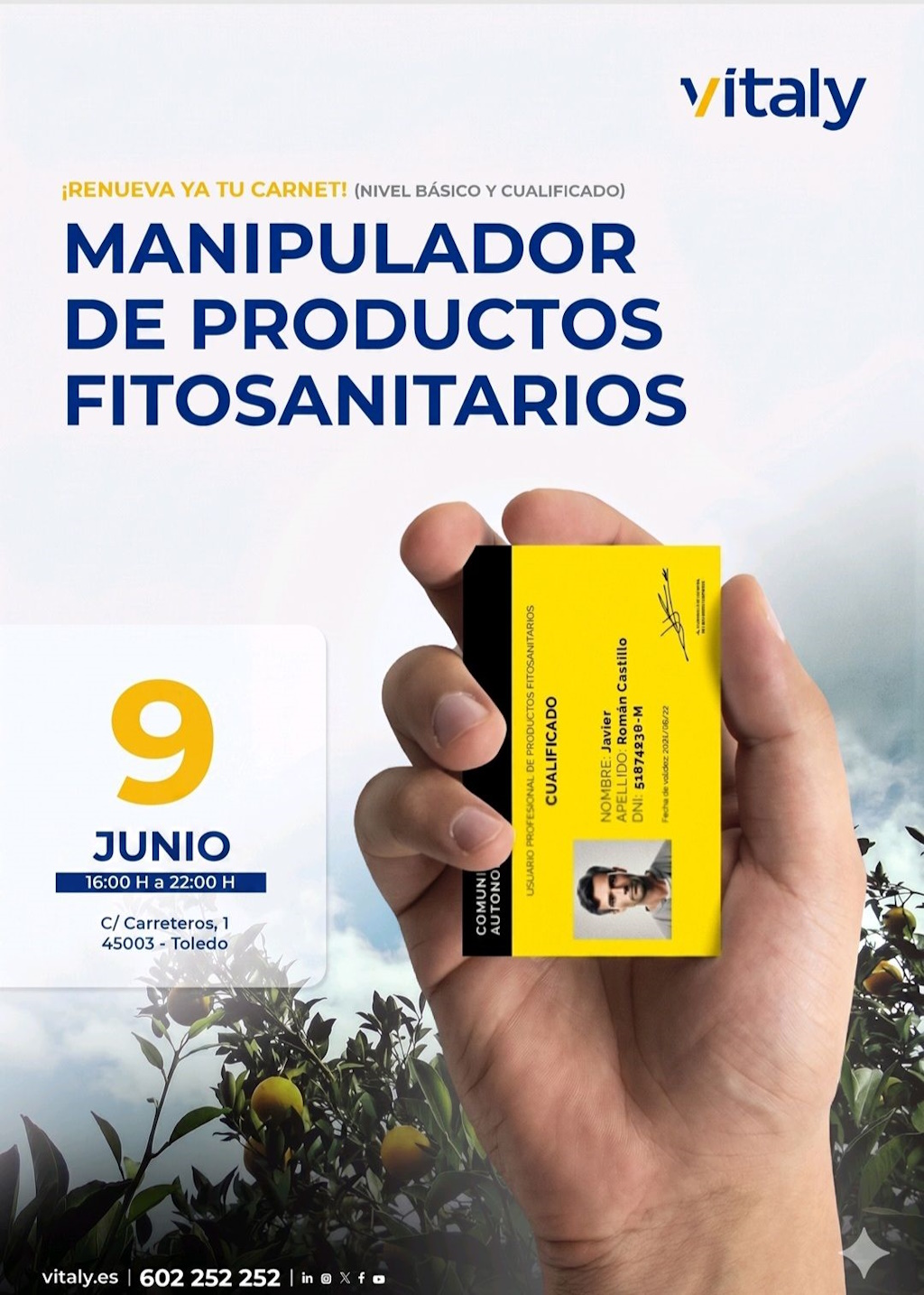 Renovación Curso fitosanitarios