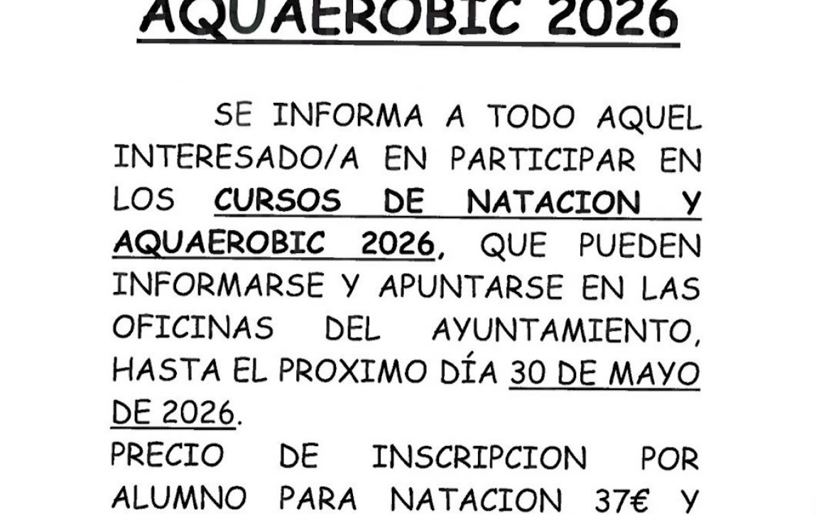 Natación y aquaerobic