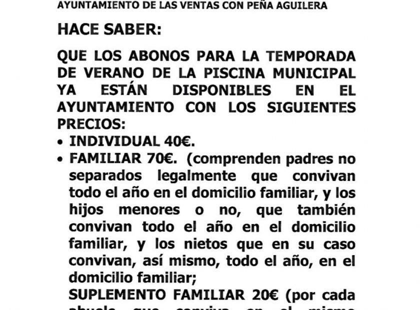 Abonos de baño