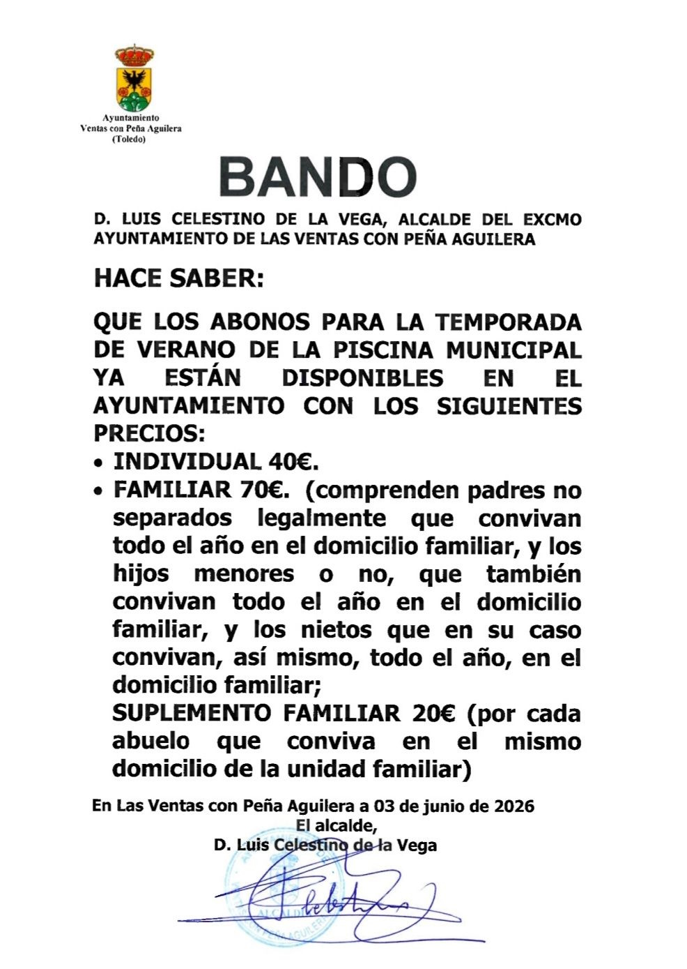 Abonos de baño