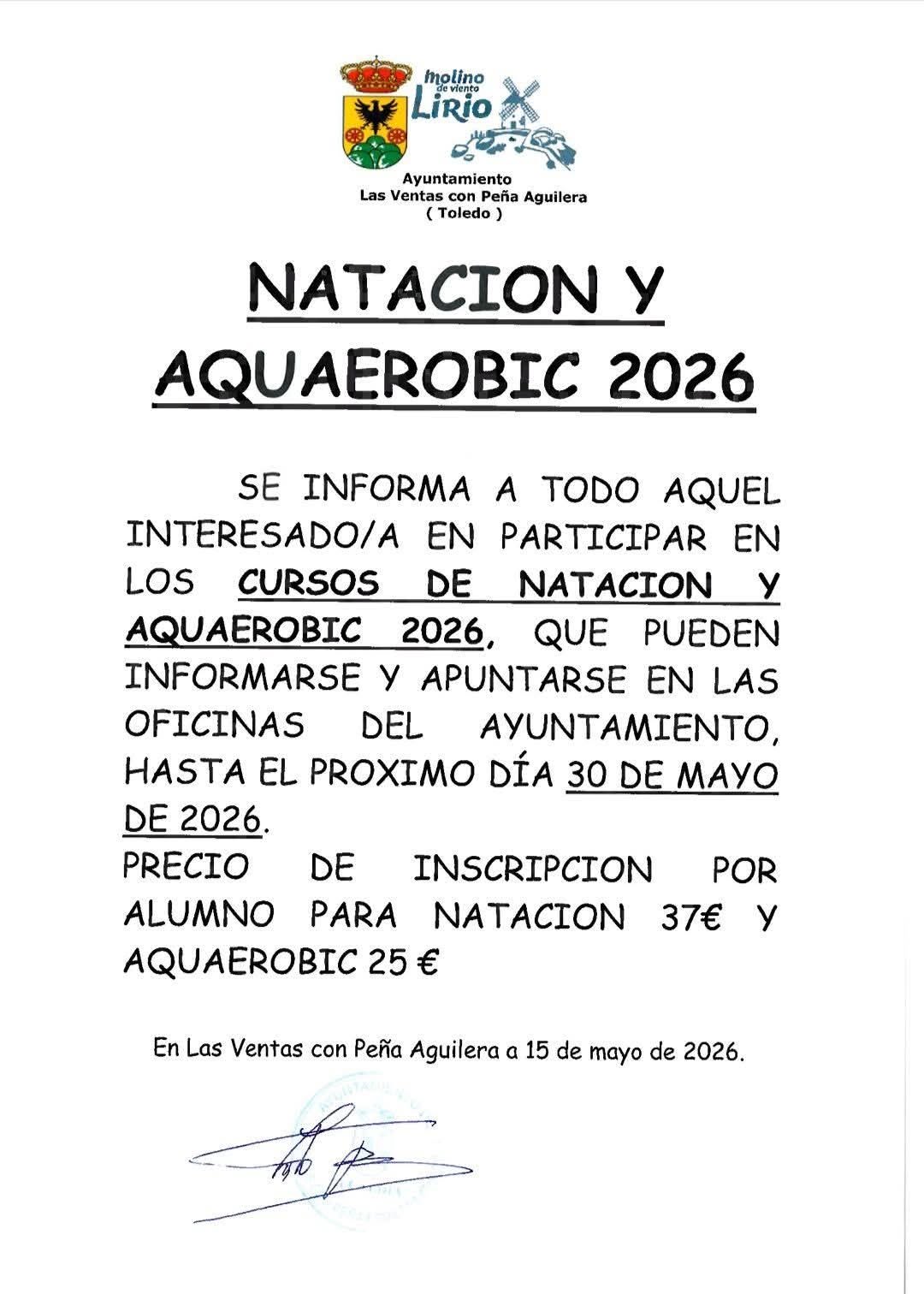 Acuaerobic y natación