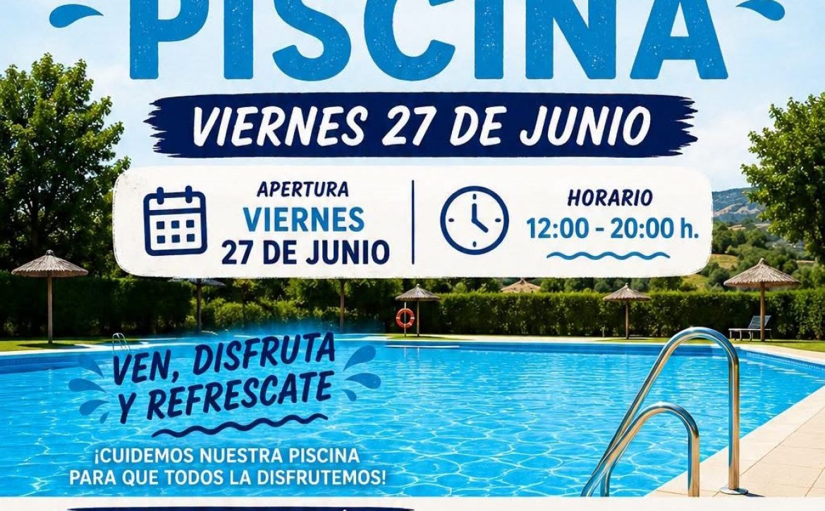 Apertura de la piscina
