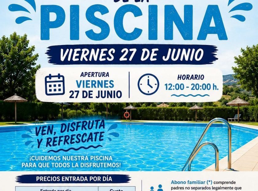 Apertura de la piscina