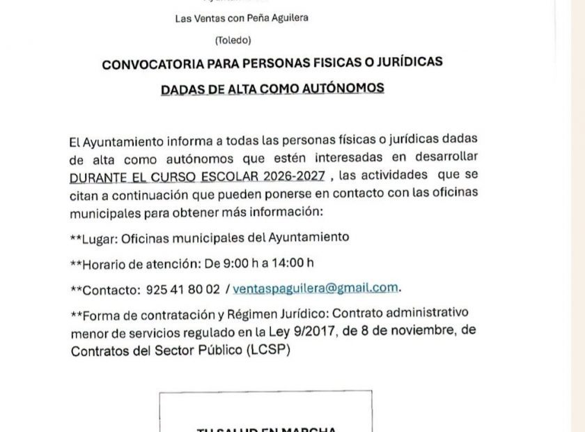 Convocatoria puestos de…