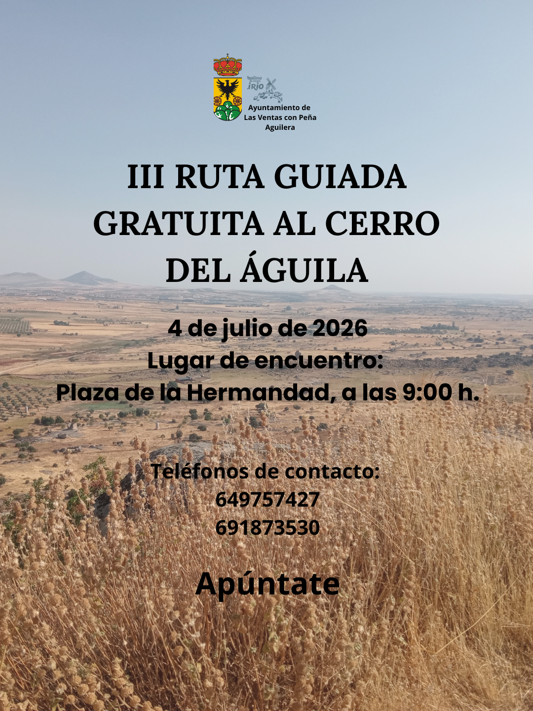 III RUTA GUIADA GRATUITA AL CERRO DEL ÁGUILA Instagram(1)