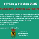 PARTICIPACIÓN LIBRO DE LAS FIESTAS 2026. PUBLICIDAD