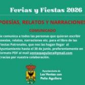 PARTICIPACIÓN EN EL LIBRO DE LAS FIESTAS. POESÍAS, RELATOS Y NARRACIONES