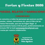 PARTICIPACIÓN EN EL LIBRO DE LAS FIESTAS. POESÍAS, RELATOS Y NARRACIONES
