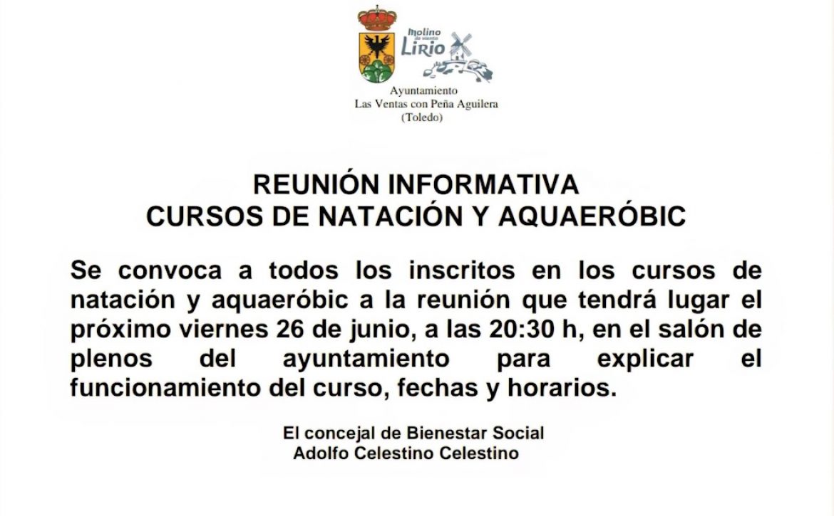 Reunión Aquaerobic y Natación