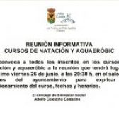REUNIÓN INFORMATIVA AQUAEROBIC Y NATACIÓN