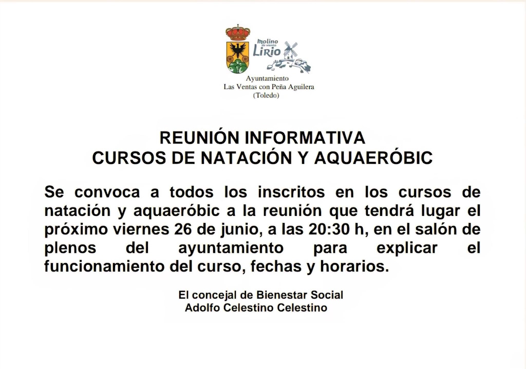 Reunión Aquaerobic y Natación
