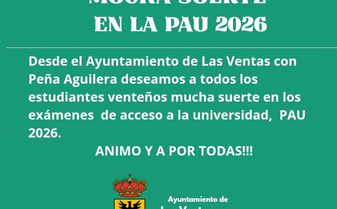 Suerte para la PAU