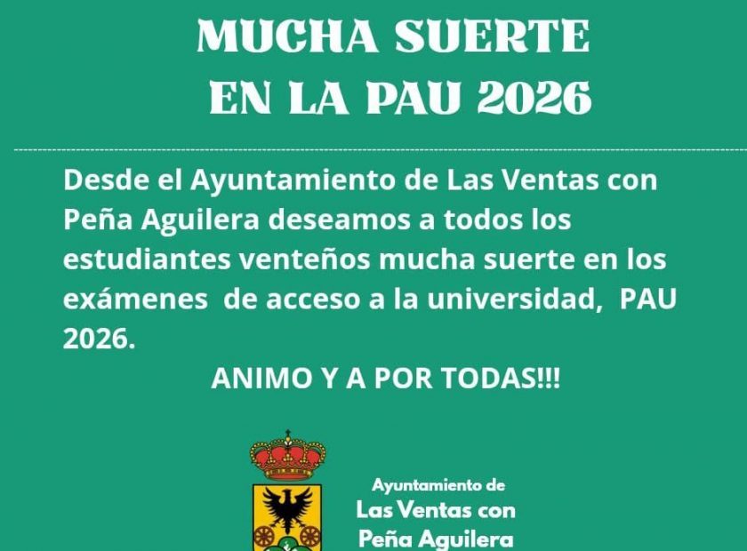 Suerte para la PAU