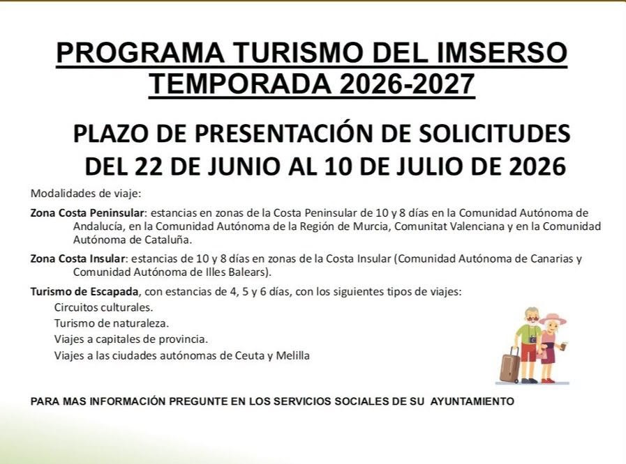 Viajes Imserso 26-27