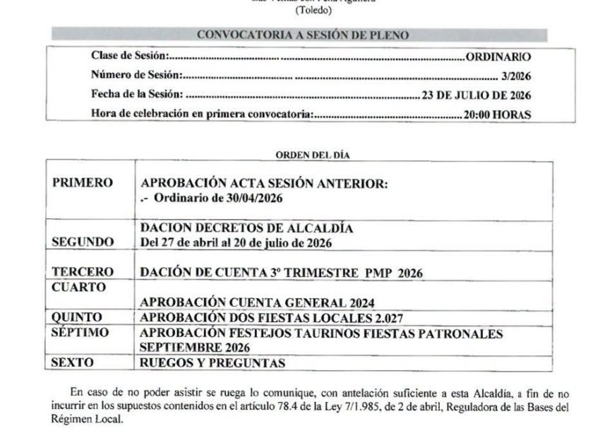 Pleno ordinario
