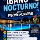 BAÑO NOCTURNO EN LA PISCINA MUNICIPAL
