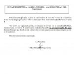 NOTA INFORMATIVA - AVERÍA EN TUBERÍA MANCOMUNIDAD TORCÓN II
