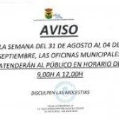 ATENCIÓN AL PÚBLICO EN OFICINAS MUNICIPALES