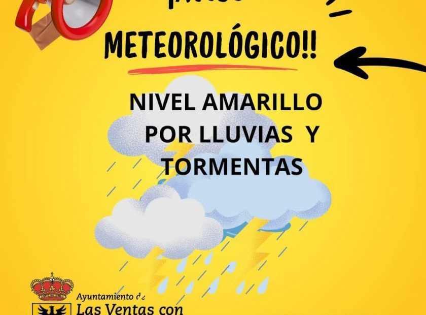 Aviso Lluvias y tormentas