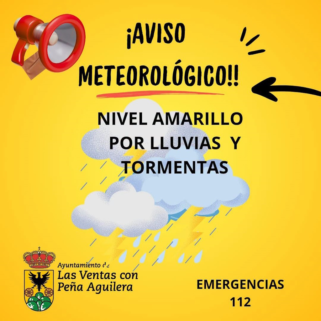 Aviso Lluvias y tormentas