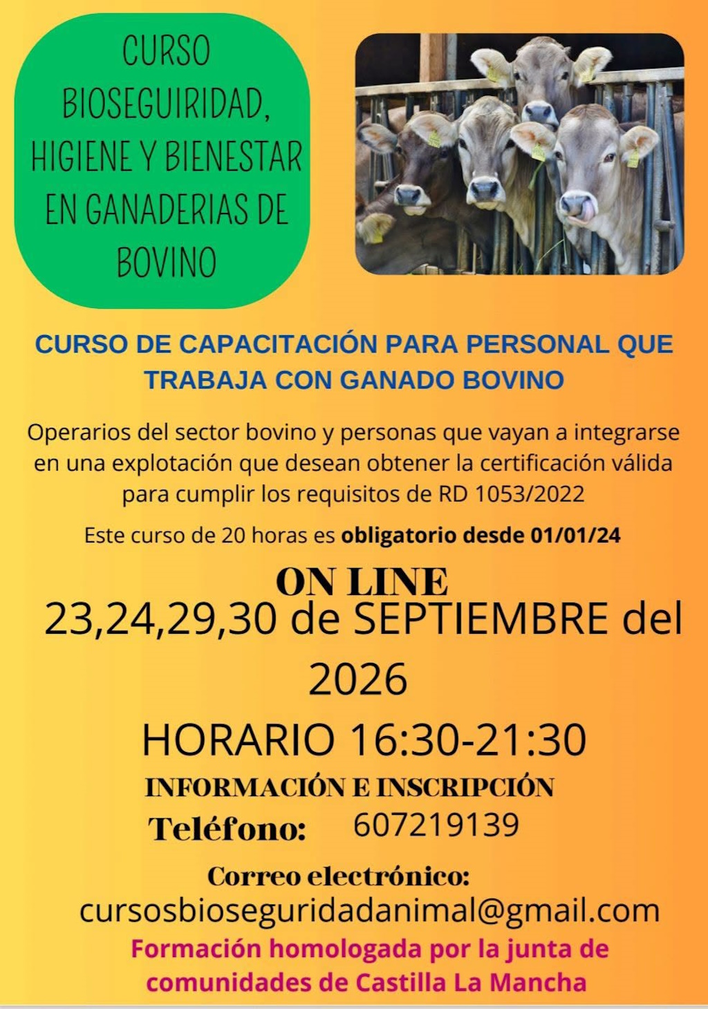 Bioseguridad-higiene-bienestar animal en ganado bovino