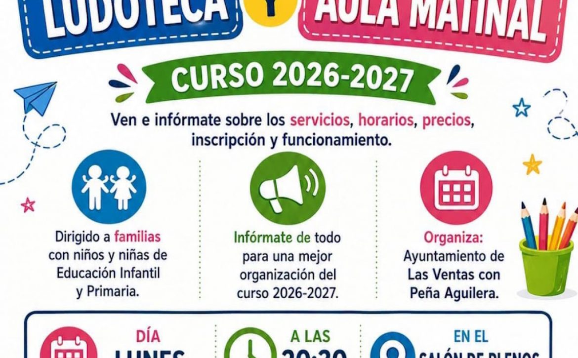 Ludoteca y Aula Matinal 2026- 2027